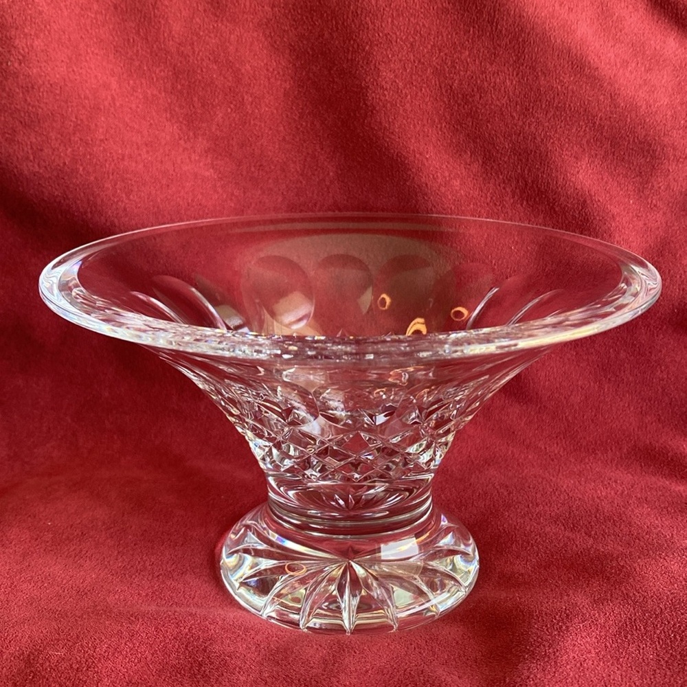 Colleen Short Stem (Cut) Flared Footed Bowl by WATERFORD CRYSTAL